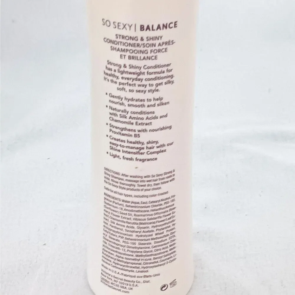 Victoria's Secret So Sexy Balance Strong & Shiny Conditioner 10 oz Normal Hair